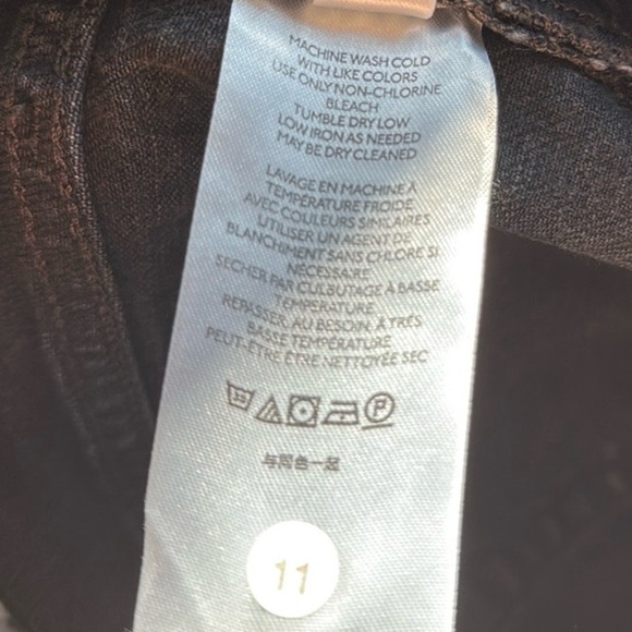 FREE PEOPLE WE THE FREE DISTRESSED, FRAYED HEM, BUTTON FLY JEANS 31 - Picture 5 of 12